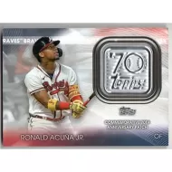 2021 Topps Update 70th Anniversary Logo Patches #T70P-RA Ronald Acuna Jr.