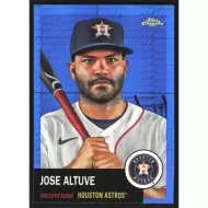 2022 Topps Chrome Platinum Anniversary Blue Prism Refractors #123 Jose Altuve