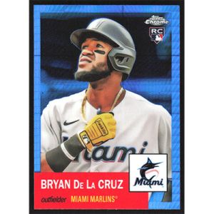 2022 Topps Chrome Platinum Anniversary Blue Prism Refractors #178 Bryan De La Cruz