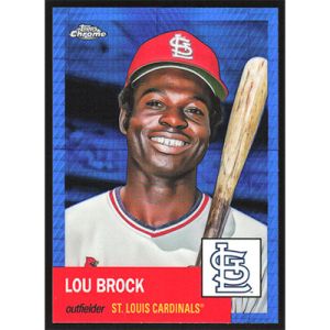 2022 Topps Chrome Platinum Anniversary Blue Prism Refractors #402 Lou Brock