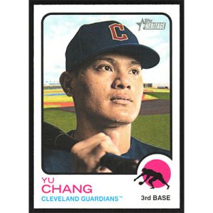 2022 Topps Heritage #400 Yu Chang