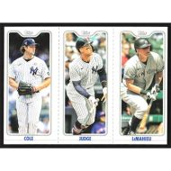 2022 Topps Opening Day Triple Play #TPC-6A-C G. Cole/A. Judge/DJ LeMahieu