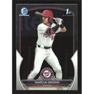 2023 Bowman Chrome Draft #BDC-26 Marcus Brown