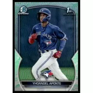 2023 Bowman Chrome Prospects Lunar Glow Refractors #BCP-110 Yhoangel Aponte