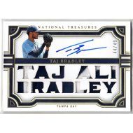 2023 Panini National Treasures Colossal Material Signatures Gold #CMS-TB Taj Bradley Jersey Patch Autographed