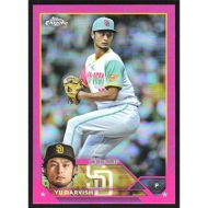 2023 Topps Chrome Pink Refractors #26 Yu Darvish