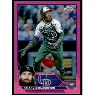 2023 Topps Chrome Pink Refractor #128 Charlie Blackmon