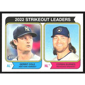 2023 Topps Heritage #207 G. Cole/C. Burnes League Leaders