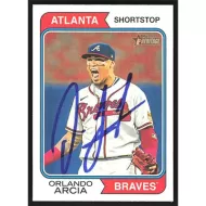 2023 Topps Heritage #580 Orlando Arcia Autographed