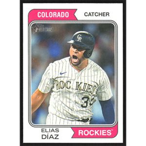 2023 Topps Heritage #721 Elias Diaz SP