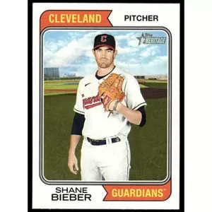 2023 Topps Heritage #83 Shane Bieber