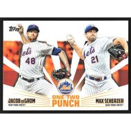 2023 Topps One-Two Punch #12P-15 J. deGrom/M. Scherzer