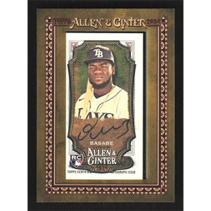 2024 Topps Allen & Ginter Framed Mini Autographs #MA-OB Osleivis Basabe Autographed