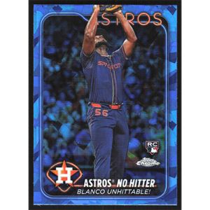 2024 Topps Chrome Update Sapphire #USCS184 Ronel Blanco Season Highlights Checklist