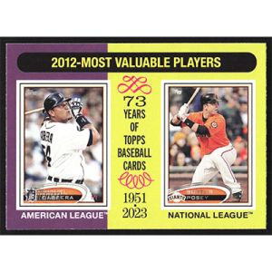 2024 Topps Heritage #199 M. Cabrera/B. Posey MVP