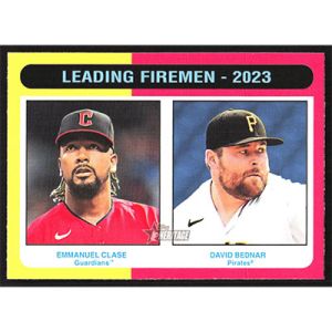 2024 Topps Heritage #313 E. Clase/D. Bednar League Leaders