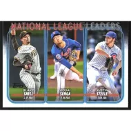 2024 Topps #212 B. Snell/K. Senga/J. Steele League Leaders