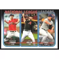 2024 Topps #309 S. Strider/Z. Gallen/J. Steele League Leaders