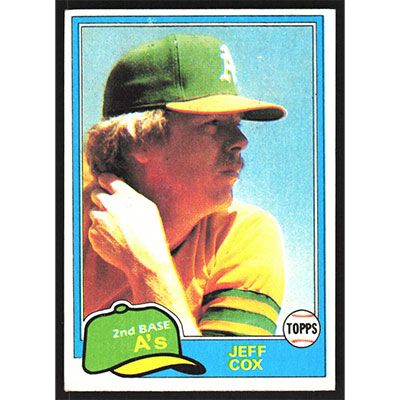 1981 Topps #133 Jeff Cox