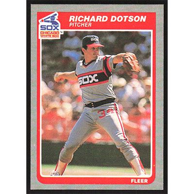 1985 Fleer #511 Richard Dotson