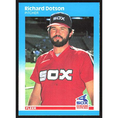 1987 Fleer #495 Richard Dotson