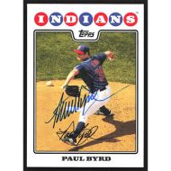 2008 Topps #183 Paul Byrd Autographed