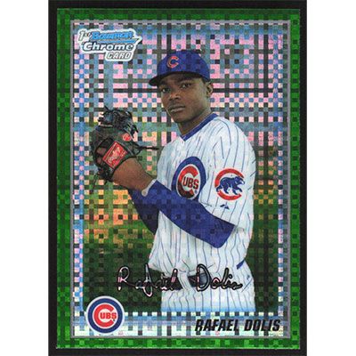 2010 Bowman Chrome Prospects Green X-Fractors #BCP133 Rafael Dolis