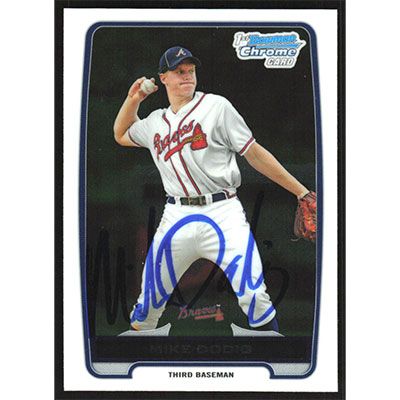 2012 Bowman Chrome Draft Picks #BDPP77 Mike Dodig Autographed