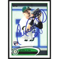 2012 Topps #502 Collin Cowgill Autographed