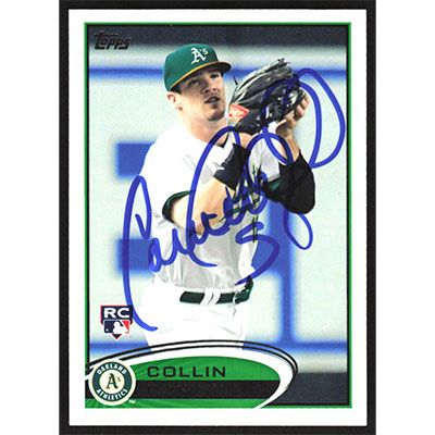 2012 Topps #502 Collin Cowgill Autographed