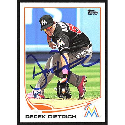 2013 Topps Update #US178 Derek Dietrich Autographed