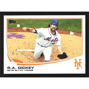 2013 Topps #632 R.A. Dickey Award Winner
