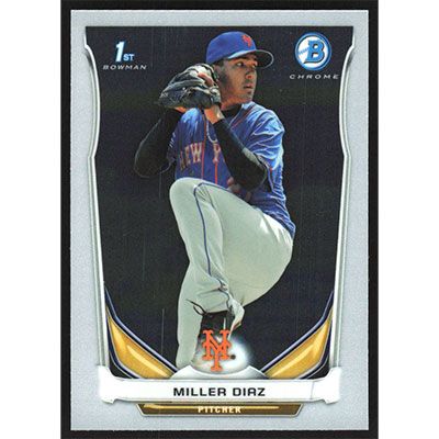 2014 Bowman Chrome Prospects #BCP97 Miller Diaz