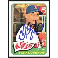 2014 Topps Heritage #18 Felix Doubront Autographed