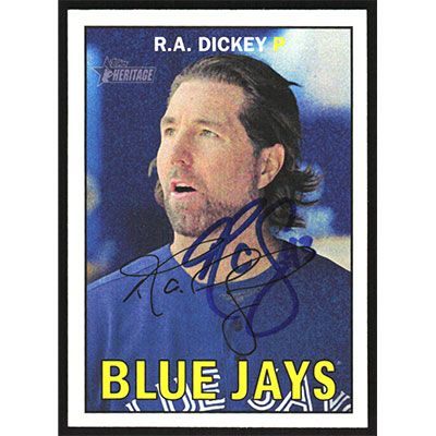 2016 Topps Heritage #149 R.A. Dickey Autographed