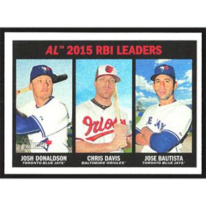 2016 Topps Heritage #241 J. Donaldson/C. Davis/J. Bautista League Leaders