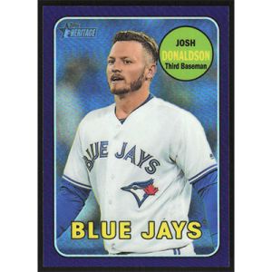 2018 Topps Heritage Chrome Purple Refractors #THC-91 Josh Donaldson