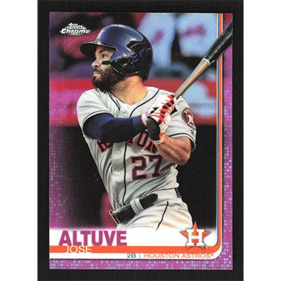 2019 Topps Chrome Pink Refractors #20 Jose Altuve