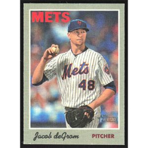 2019 Topps Heritage '70 Stickers #11 Jacob deGrom