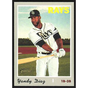 2019 Topps Heritage #636 Yandy Diaz