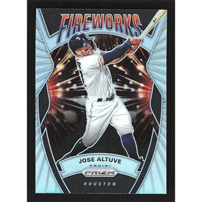 2020 Panini Prizm Fireworks Silver #F-9 Jose Altuve