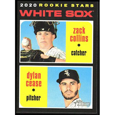 2020 Topps Heritage #13 Z. Collins/D. Cease Rookie Stars