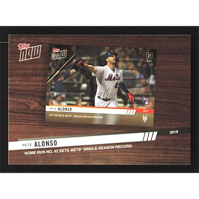 2020 Topps '19 Topps Now Review #TNR-9 Pete Alonso