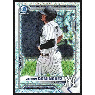 2021 Bowman Chrome Mega Box Prospects Refractors #BCP-13 Jasson Dominguez