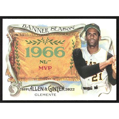 2022 Topps Allen & Ginter Banner Seasons #BS-14 Roberto Clemente