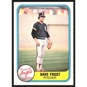 1981 Fleer #275 Dave Frost