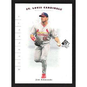 2001 SP Authentic #52 Jim Edmonds