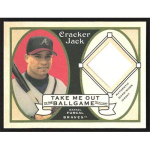 2005 Topps Cracker Jack Take Me Out to the Ballgame Mini Relics #TO-RF Rafael Furcal Jersey