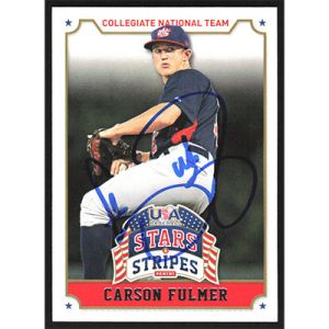 2015 USA Baseball Stars & Stripes #19 Carson Fulmer Autographed