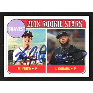 2018 Topps Heritage #81 M. Fried/L. Gohara Rookie Stars Autographed